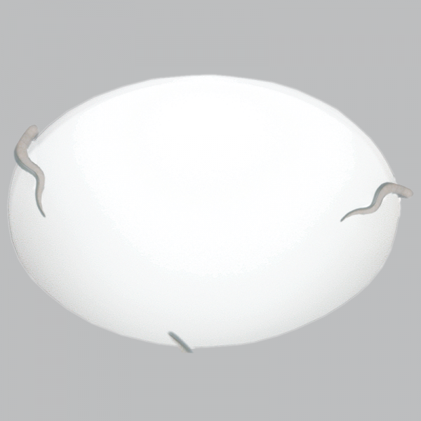 Bright Star Lighting CF3001L SATIN Large Frosted Glass with Metal Clips