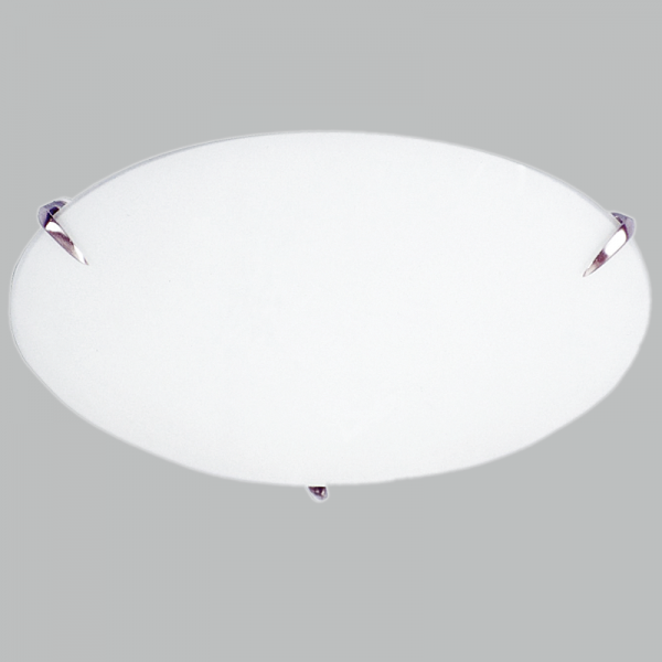 Bright Star Lighting CF3002L SATIN Large Frosted Glass with Metal Clips