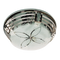 Bright Star Lighting CF3017LG SATIN Large Metal Base with Clear Perspex Rings and Frosted Glass