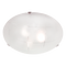 Bright Star Lighting CF326 L CHR Large Metal Base with Patterned Frosted Glass and Chrome Clips