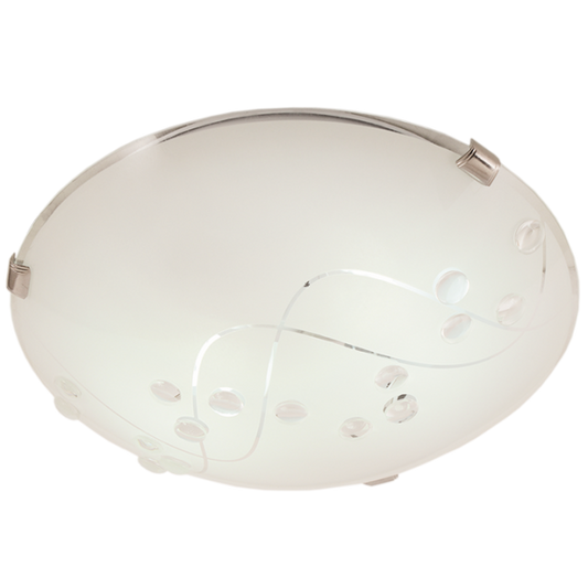 Bright Star CF328 L CHR PATTERN FROSTED GLS+ CHR CLIP 3X60W ES 400MM