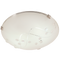 Bright Star Lighting CF328 S CHR Small Metal Base with Patterned Frosted Glass and Chrome Clips