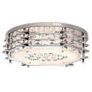 Bright Star Lighting CF331 LED Polished Chrome LED Ceiling Fitting with Glass and Crystals