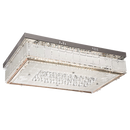 Bright Star Lighting CF332 LED Polished Chrome LED Ceiling Fitting with Glass and Crystals