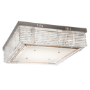 Bright Star Lighting CF333 LED Polished Chrome LED Ceiling Fitting with Glass and Crystals Rods