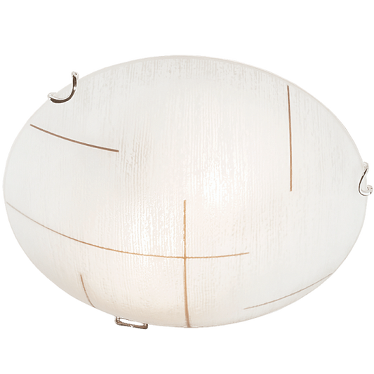 Bright Star CF3401S CHR FROSTED PATTERN GLS+CLIP 1X60W ES 250MM