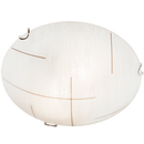 Bright Star Lighting CF3401S CHR Small Frosted Patterned Glass Fitting with Polished Chrome Clips