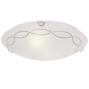 Bright Star Lighting CF3505 LG CHROME Large Frosted Patterned Speckled Glass Fitting