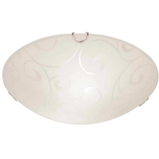 Bright Star CF3507 LARGE PATTERN GLS WITH CLIP 2X60W ES 300MM