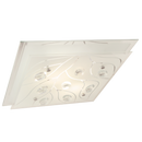 Bright Star Lighting CF360 S CHR Small Polished Chrome Fitting with Frosted Glass and Crystals