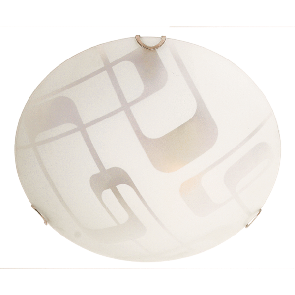 Bright Star CF414 SM WH CEILING FITTING PATTERN GLS 1X60W ES 250MM