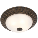 Bright Star Lighting CF427/4 BK/GD Resin Base Fitting with Alabaster Glass