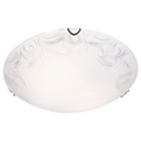 Bright Star Lighting CF493 SMALL Metal Base Fitting with Patterned Glass and Polished Chrome Clips