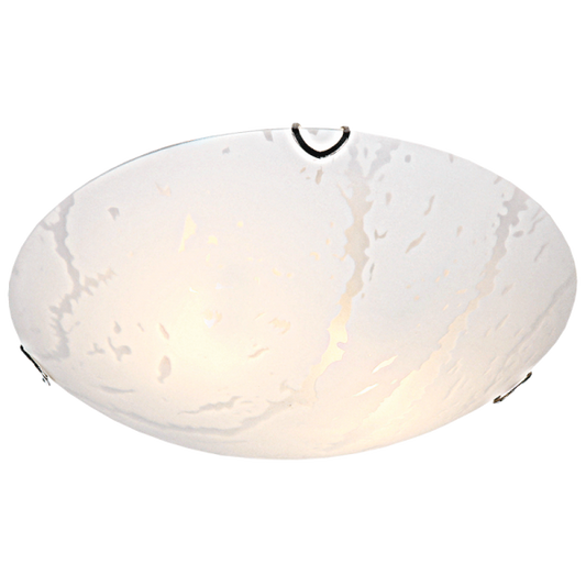 Bright Star CF495 SMALL METAL BASE PATTERN GLS CHR CLIP 1 X60W ES 250MM