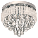 Bright Star Lighting CF520 LED Stainless Steel LED Ceiling Fitting with Glass and Crystals