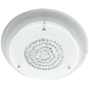 Bright Star Lighting CF543 SM LED Small Polished Chrome Fitting with White Glass and Crystals