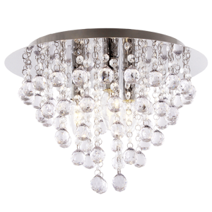 Bright Star CF642/3 CHROME POLISHED CHR WITH ACRYLIC CRYSTALS 3X40W SES 380MM