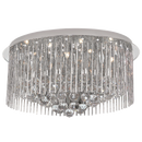 Bright Star Lighting CF721/10 +LED Polished Chrome Flush Mount Ceiling Fitting with Glass and Crystals