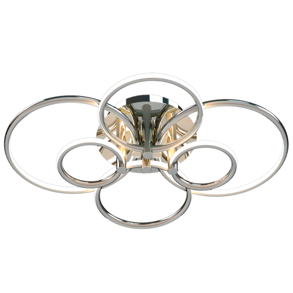 Bright Star Lighting CF727 CHROME Aluminium and Plastic LED Ceiling Fitting