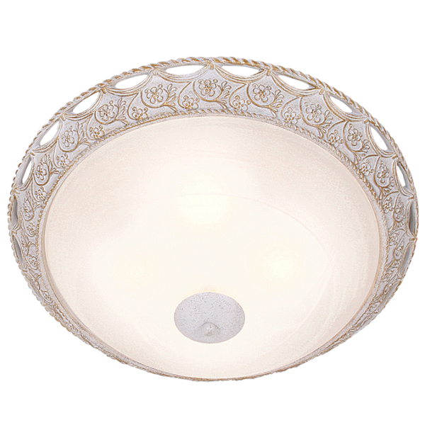 Bright Star Lighting CF816/4 FRENCH WH French White Resin Base Fitting with Alabaster Glass