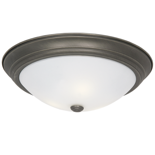 Bright Star Lighting CF8206 LARGE ANTIQUE Metal Base Fitting with Frosted Glass