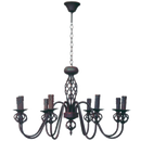 Bright Star Lighting CH065/8 RUST Wrought Iron Chandelier