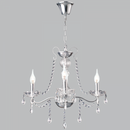 Bright Star Lighting CH104/3 CHROME Polished Chrome Chandelier with Crystals