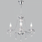 Bright Star Lighting CH104/3 CHROME Polished Chrome Chandelier with Crystals