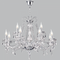 Bright Star Lighting CH104/8+4 CHROME Polished Chrome Chandelier with Crystals