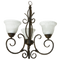 Bright Star Lighting CH1470/3 OLD GD Metal Chandelier with Alabaster Glass