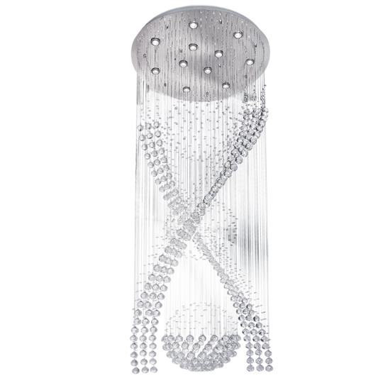 Bright Star CH234/11 CRYSTAL CHANDELIER STAINLESS STEEL+ CRYSTALS 11X50W GU10