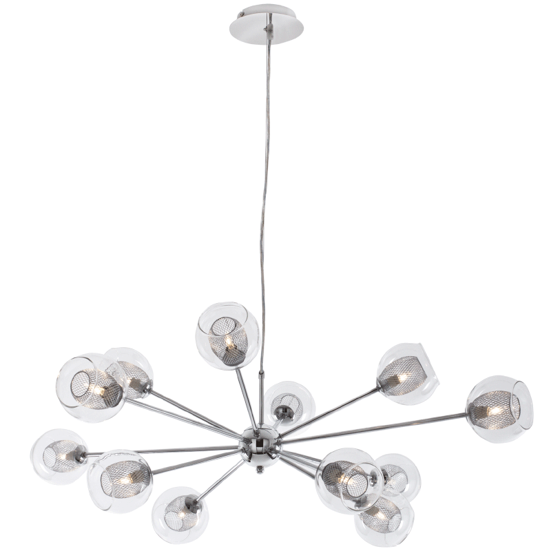 Bright Star CH240/12 CHROME POLISHED CHR CLEAR GLASS/MESH INNER 12X35W G9