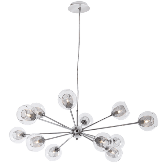 Bright Star CH240/12 CHROME POLISHED CHR CLEAR GLASS/MESH INNER 12X35W G9