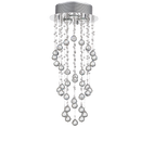 Bright Star Lighting CH255 CRYSTAL Stainless Steel Chandelier with Crystals