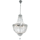 Bright Star Lighting CH343 CHROME Polished Chrome Chandelier with Crystals
