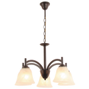 Bright Star Lighting CH375/5 COFFEE Metal Chandelier with Alabaster Glass