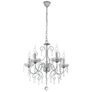Bright Star Lighting CH388/5 CHROME Polished Chrome Chandelier with Crystals