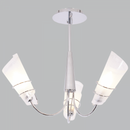 Bright Star Lighting CH445/3 CHR Polished Chrome Chandelier with Frosted Glass