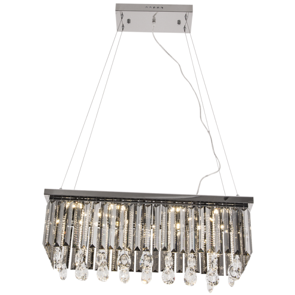 Bright Star Lighting CH469/10 LED Polished Chrome LED Chandelier with K9 Crystals