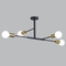 Bright Star Lighting CH507/4 BK/AB Metal Chandelier