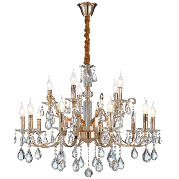 Bright Star CH511/6 CRYSTAL CRYSTAL CHANDELIER WITH CLEAR GLASS 6X60W SES