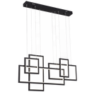 Bright Star Lighting CH517 BLACK Sand Black Aluminium and Acrylic LED Fitting