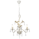 Bright Star Lighting CH521/3 FS Metal Chandelier with Clear Acrylic Crystals