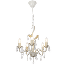 Bright Star Lighting CH521/5 FS Metal Chandelier with Clear Acrylic Crystals
