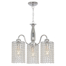 Bright Star Lighting CH522/3 CHROME Polished Chrome Chandelier with Clear Acrylic Crystals