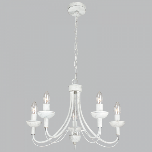 Bright Star CH524/5 FOSSIL FOSSIL METAL CHANDELIER 5X60W SES