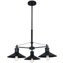 Bright Star Lighting CH529/3 BLACK Metal Chandelier