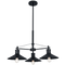 Bright Star Lighting CH529/3 BLACK Metal Chandelier