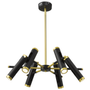 Bright Star Lighting CH533 LED Black Gold Metal and Aluminium LED Chandelier Moveable Arms