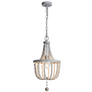 Bright Star Lighting CH893/1 BEAD Metal and Wood Bead Chandelier